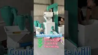 Rubber roller rice mill with 300-350kg/h capacity. #ricemill #machine #rubber #brownrice