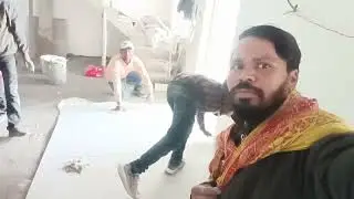 Flooring tile fitting 6x4#adhesive ke sath#construction #simpolo company ka tile sabse achcha mast 