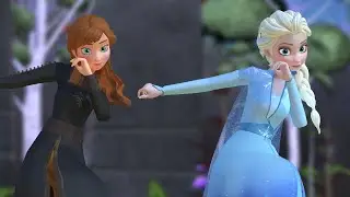 ROS&Eacute; & Bruno Mars - APT. | Elsa and Anna Dance MMD