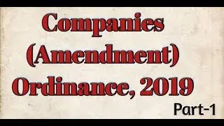 Companies (Amendment) Ordinance 2019