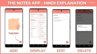 The Notes App in Android Studio using Kotlin | Hindi