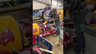 Live video tour of the pulling pits at the indoor truck and tractor pull
