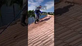 ☀️ Second roof cleaning of the day - Lake Worth, FL - Pereira Construction 👍🏼