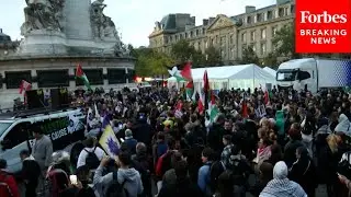 Pro-Palestine Feminist Group Protests Against Israel-Hamas War In Paris