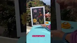 Dry flower wall frame #dryflowers #youtubeshorts #diyflowercraft