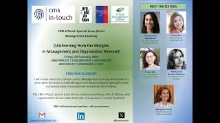 Special Issue Series - (Un)learning from the Margins in Management and Organization Research