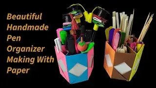 DIY Pencil Box with Color Papers | Easy Handmade Craft for Kids#viralvideo #diy