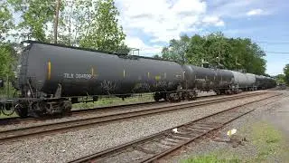 2 UP Engines trail on CSX B705 and NS GEVO trails on CSX M217 5/11/24 | Piscataway, NJ