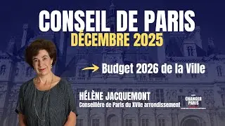 H&eacute;l&egrave;ne Jacquemont - Budget 2026 de la Ville de Paris