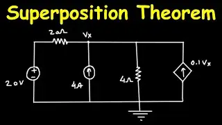 circuit problem using the superposition theorem