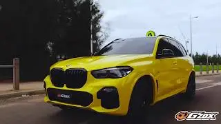 X5 Bright yellow vinyl wrap