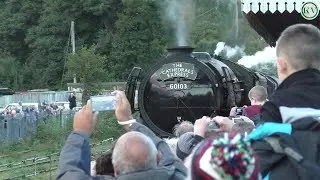 The Flying Scotsman Visits Cornwall. Respryn Pass and Par Stop