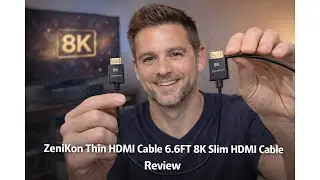 🔌 Обзор тонкого HDMI-кабеля ZeniKon 6,6 фута (2 метра) с поддержкой 8K &ndash; стоит ли он своих денег,...