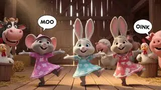 The Barn Dance 🎵  Fun Cartoon For Kids Dancing Animals & Farmyard Fun!
