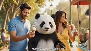 Cute Panda Ka Fun Moment 😍 | AI Cartoon Shorts