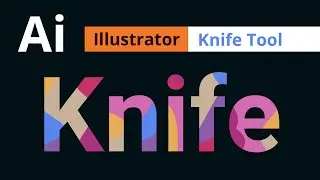 How to use the Knife Tool - Adobe Illustrator Tutorial