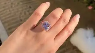 Morganite Engagement Ring Radiant Cut 14k rose gold Solitaire Diamond Ring