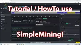 Video tutorial / help / howto for basic usage of SimpleMining. Mining crypto with GPUs!