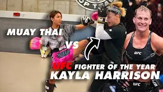 Muay Thai Meets MMA: Engaging Sparring Session with UFC's Kayla Harrison!