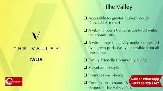 Talia at The Valley By Emaar | Emaar New Cluster in The Valley