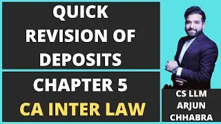ACCEPTANCE OF DEPOSITS | CA INTER | CA INTER LAW REVISION
