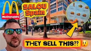 A QUICK look at the MENU at McDonald's in Salou!! We DON'T get THIS in the UK! 😲