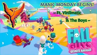 BRAND-NEW MANIC MONDAY, Part 1! Fall Guys Highlights With The Boys! (1080p 60fps Gameplay)