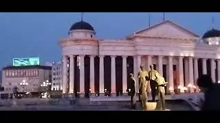 Migration of Birds around Macedonia Square, Skopje 