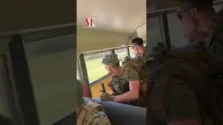 All Marines vs. 1 airman on the bus #marines #airmen #shorts