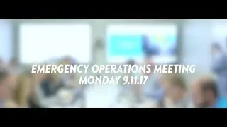 Emergency Operations Center Morning Briefing &ndash; Monday, September 11, 2017