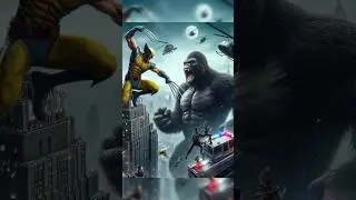Avengers: Clash with King Kong 💥😱 #animals #zombie #animalfusion #animaltransformation