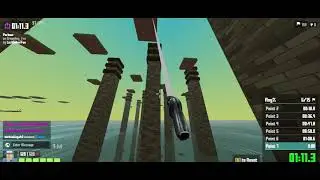 Grappling fun speedrun in Krunker.