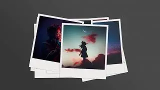 12 Polaroid Photo Animated Slideshow Photography Photoshop Template