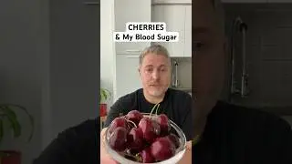 Cherries and my blood sugar. ￼ #glucoselevels #bloodsugar #cherries