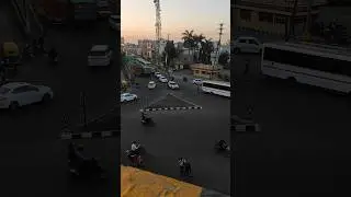 Indore bypass evening#rau circle#ab road#bus#truck#shirts