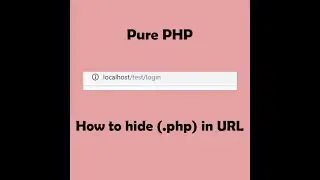 How to hide (.php) extension in URL
