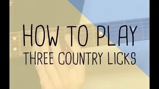 How to play three country licks (Daniel Donato style) | Guitar Lesson + free tab sheet