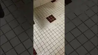 Using hydrogen peroxide to clean bathroom grout #shorts