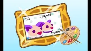 Snow Leopard Slippers Speed Paint Animal Jam Items of the Rarity System