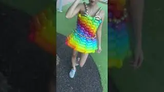 Balloon Dresses are always a good time!!! #balloonDress #rainbow #rainbowdress #BalloonFashion