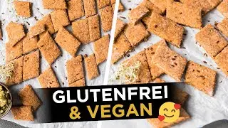 Schnelle Pizzacracker ohne Mehl | vegan & glutenfrei
