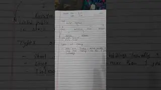 Types of Trading and Market Segments| #stockmarket #trading #marketing
