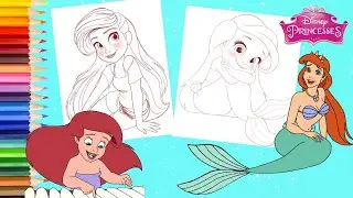 Coloring The Little Mermaid  Princess Ariel Coloring Pages