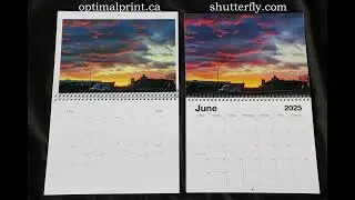 Shutterfly Calendar VS Optimal Print Calendar - (I ordered both in 2024 using my own photos)