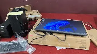 Install desktop Lenovo THINKCENTRE and monitor 