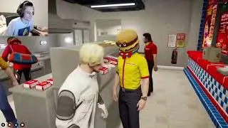 XQC THANKS BURGERSHOT STAFF BEFORE QUITTING PUBLIC SERVER #xqc #nopixelpublic #nopixel