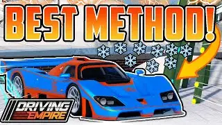 BEST SNOWFLAKE GRINDING METHOD GLITCH!! + FREE CAR CODE - Winterfest 2023! | Driving Empire | Roblox