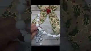 Easy DIY Wreath Using Wooden Beads And Star Beads