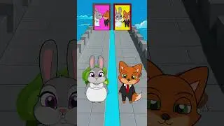 Help Judy & Nick Pass The Running Maze Challenge Level 999 - Zootopia Animation #zootopia #animation