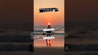 Best Beaches For Sunset in North Goa 🏖️📌 | #Shorts #Goa #Sunset #beaches